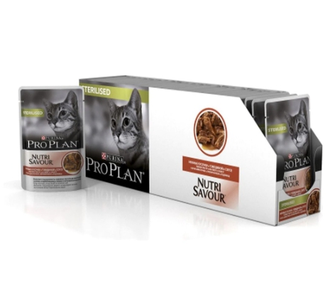 Pro Plan влажный корм для стерилизованных кошек (26шт в уп) 85 гр
