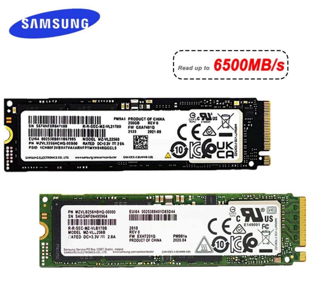 SAMSUNG SSD M2 Nvme PM981A