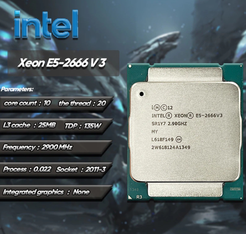 Процессор  Intel Xeon E5 2666 v3